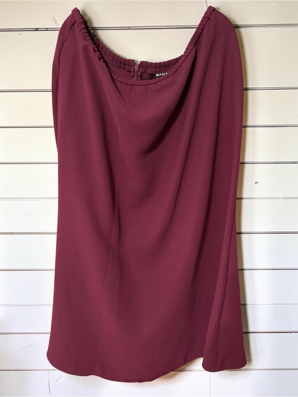 Bahari Burgundy Wine A-Line Career Skirt Women’s 18T Plus Size Office Church